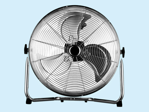 Ventilador industrial de aluminio 120 W con 3 aspas y 3 velocidades