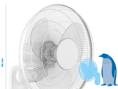 Ventilador de pared con temporizador y 3 velocidades
