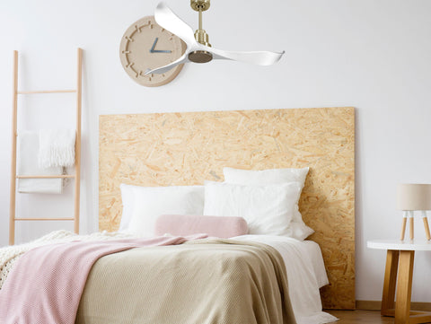 Ventilador de techo Reversible Termostato Wifi Motor DC Techos Inclinados Mando a Distancia Adaptador 2/3 Aspas Hypersilence Memoria 7
