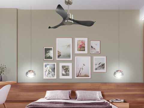 Ventilador de techo Reversible Termostato Wifi Motor DC Techos Inclinados Mando a Distancia Adaptador 2/3 Aspas Hypersilence Memoria 6