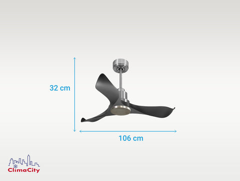 Ventilador de techo Reversible Termostato Wifi Motor DC Techos Inclinados Mando a Distancia Adaptador 2/3 Aspas Hypersilence Memoria 7