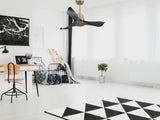 Ventilador de techo Reversible Termostato Wifi Motor DC Techos Inclinados Mando a Distancia Adaptador 2/3 Aspas Hypersilence Memoria