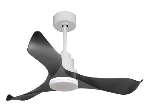 Ventilador de techo Reversible Termostato Dimable Wifi Motor DC Techos Inclinados Mando a Distancia Luz tres tonos Adaptador 2/3 Aspas Hypersilence Memoria 1