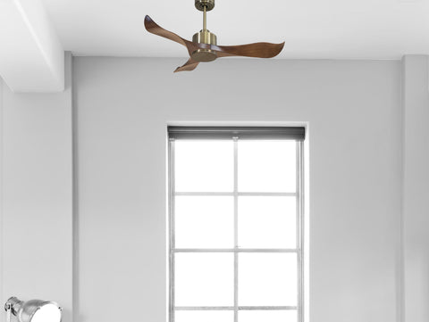 Ventilador de techo Reversible Termostato Wifi Motor DC Techos Inclinados Mando a Distancia Adaptador 2/3 Aspas Hypersilence Memoria 7