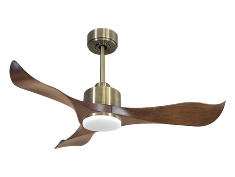 Ventilador de techo Reversible Termostato Dimable Wifi Motor DC Techos Inclinados Mando a Distancia Luz tres tonos Adaptador 2/3 Aspas Hypersilence Memoria 1