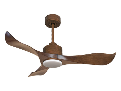 Ventilador de techo Reversible Termostato Dimable Wifi Motor DC Techos Inclinados Mando a Distancia Luz tres tonos Adaptador 2/3 Aspas Hypersilence Memoria 1