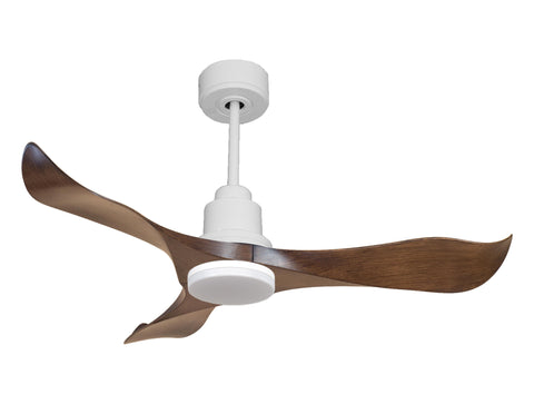 Ventilador de techo Reversible Termostato Dimable Wifi Motor DC Techos Inclinados Mando a Distancia Luz tres tonos Adaptador 2/3 Aspas Hypersilence Memoria 1