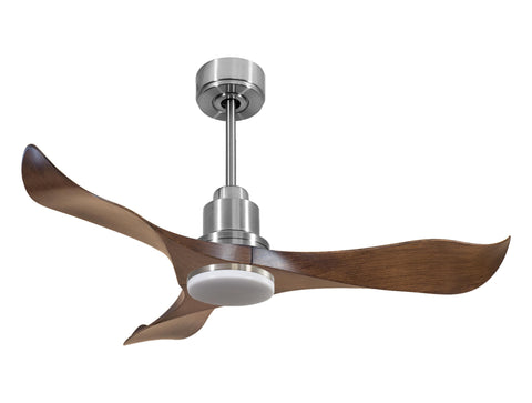 Ventilador de techo Reversible Termostato Dimable Wifi Motor DC Techos Inclinados Mando a Distancia Luz tres tonos Adaptador 2/3 Aspas Hypersilence Memoria 1