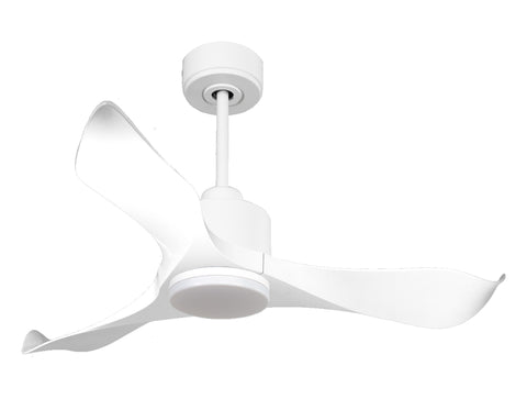 Ventilador de techo Reversible Termostato Dimable Wifi Motor DC Techos Inclinados Mando a Distancia Luz tres tonos Adaptador 2/3 Aspas Hypersilence Memoria 1