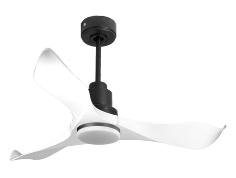 Ventilador de techo Reversible Termostato Dimable Wifi Motor DC Techos Inclinados Mando a Distancia Luz tres tonos Adaptador 2/3 Aspas Hypersilence Memoria 1