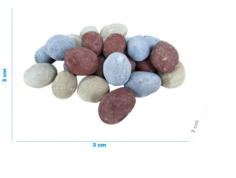 Piedras decorativas de varios colores