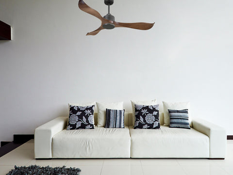 Ventilador de techo Reversible Termostato Wifi Motor DC Techos Inclinados Mando a Distancia Adaptador 2/3 Aspas Hypersilence Memoria 5