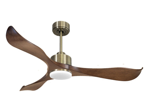 Ventilador de techo Reversible Termostato Dimable Wifi Motor DC Techos Inclinados Mando a Distancia Luz tres tonos Adaptador 2/3 Aspas Hypersilence Memoria 1