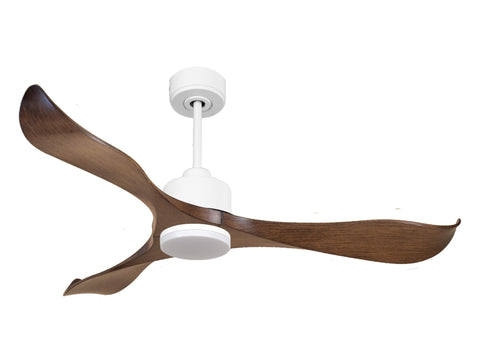 Ventilador de techo Reversible Termostato Dimable Wifi Motor DC Techos Inclinados Mando a Distancia Luz tres tonos Adaptador 2/3 Aspas Hypersilence Memoria 1