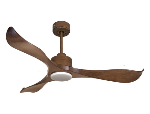 Ventilador de techo Reversible Termostato Dimable Wifi Motor DC Techos Inclinados Mando a Distancia Luz tres tonos Adaptador 2/3 Aspas Hypersilence Memoria 1