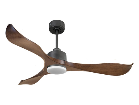 Ventilador de techo Reversible Termostato Dimable Wifi Motor DC Techos Inclinados Mando a Distancia Luz tres tonos Adaptador 2/3 Aspas Hypersilence Memoria 1