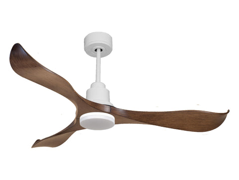 Ventilador de techo Reversible Termostato Dimable Wifi Motor DC Techos Inclinados Mando a Distancia Luz tres tonos Adaptador 2/3 Aspas Hypersilence Memoria 1