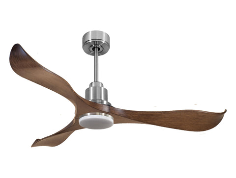 Ventilador de techo Reversible Termostato Dimable Wifi Motor DC Techos Inclinados Mando a Distancia Luz tres tonos Adaptador 2/3 Aspas Hypersilence Memoria 1