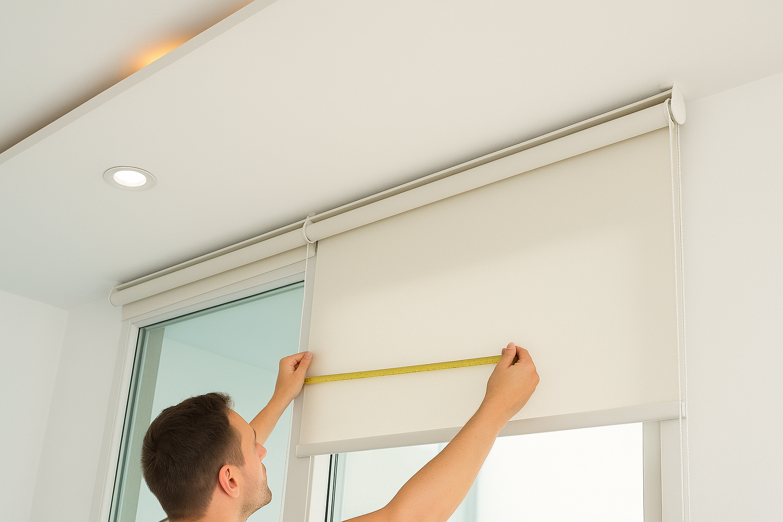 Medición para instalación en techo